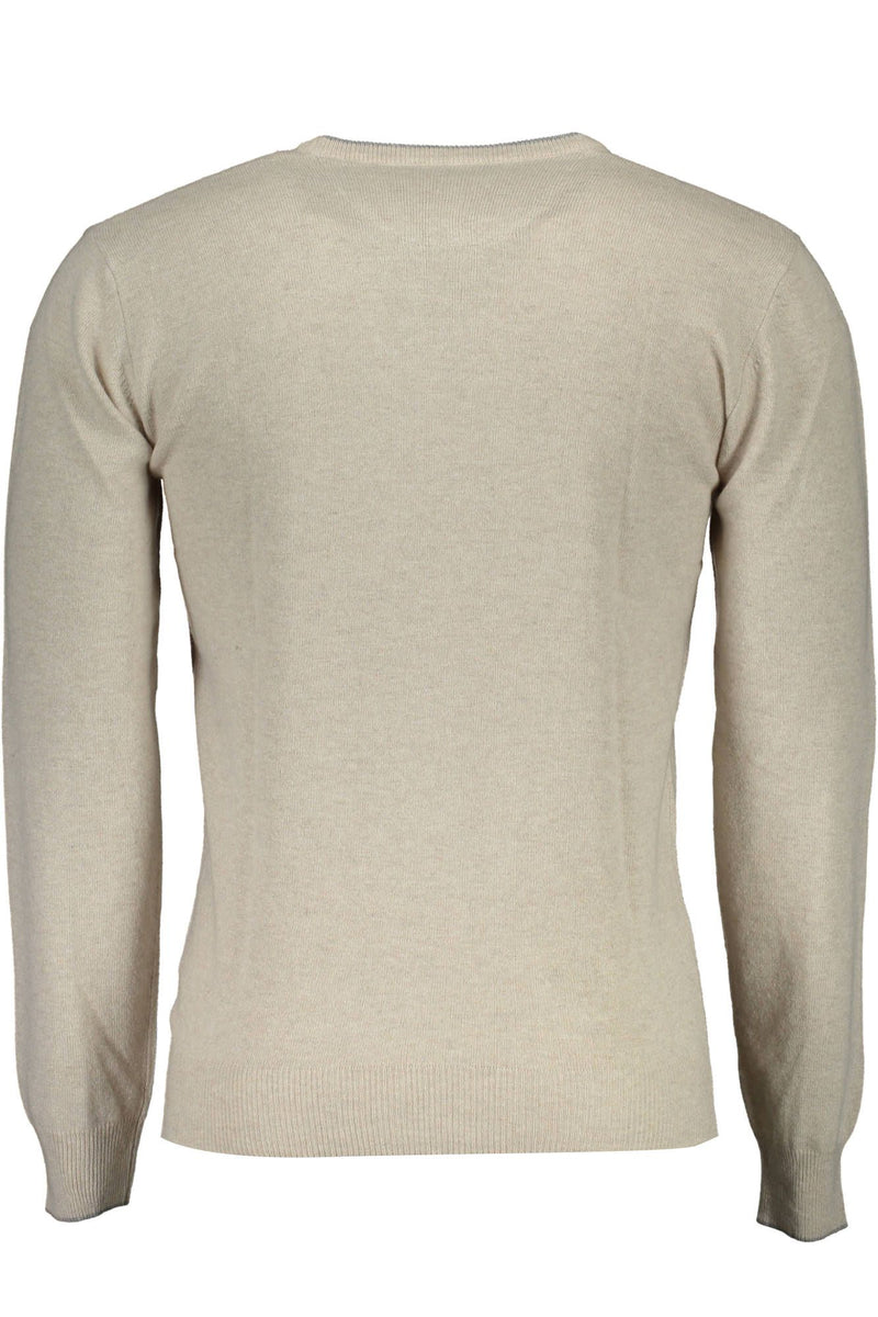 U.S. POLO ASSN. Beige Slim Wool-Cashmere Blend Sweater