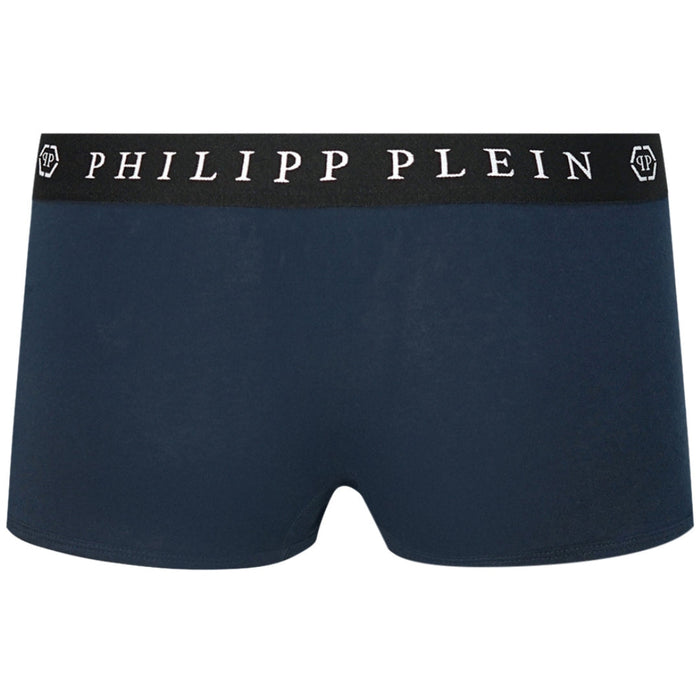 Philipp Plein Mens Boxer Shorts Uupb01 85 Navy Blue